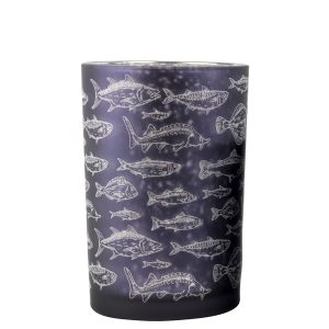 HOFF INTERIEUR Lanterna portacandela “Vento Fische” – 10 x 10 x 12,5 cm